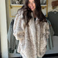 Snow Leopard Sherpa Hoodie
