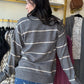 Pebble Stripe Crewneck Sweater