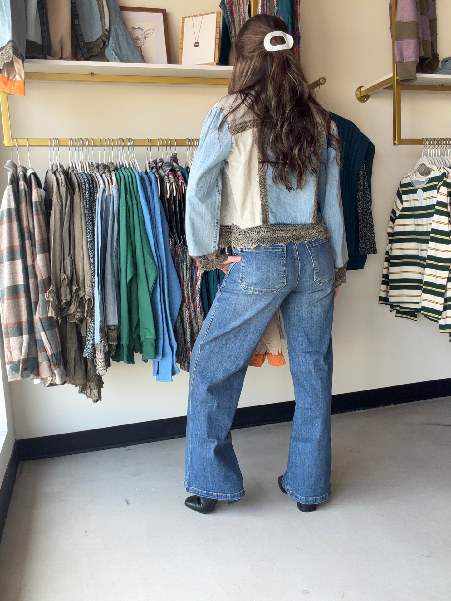 Jean Scoop Pocket High Rise Jeans