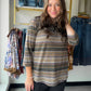 Multi Stripe 3/4 Sleeve Top