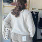 Taupe & Ivory Stripe Cardigan