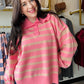 Pink Polo Collared Sweater