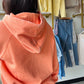 Orange Peel Burnout Hoodie - Lakegirl