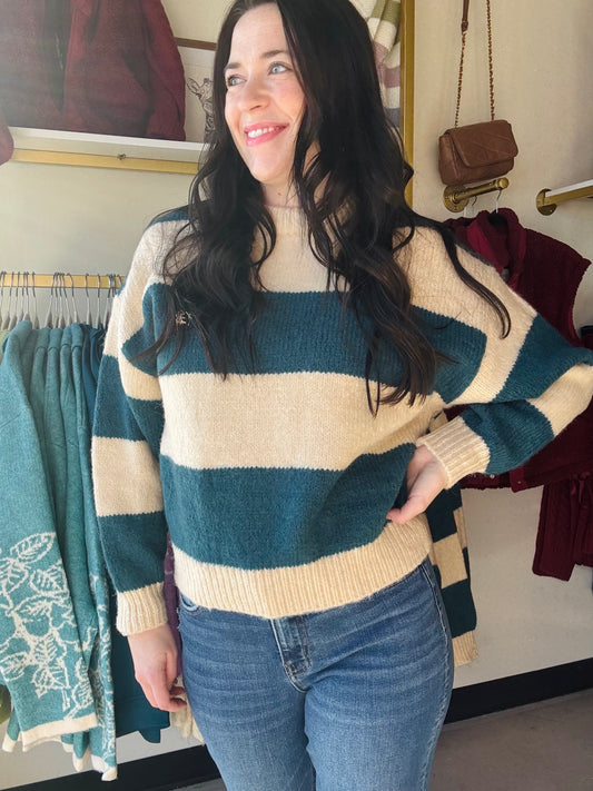 Emerald Teal Crewneck Sweater