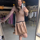 Mocha Knit Sweater Dress