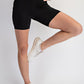 Black Knit Biker Shorts
