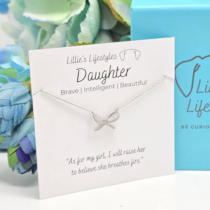 Daughter Bow Necklace