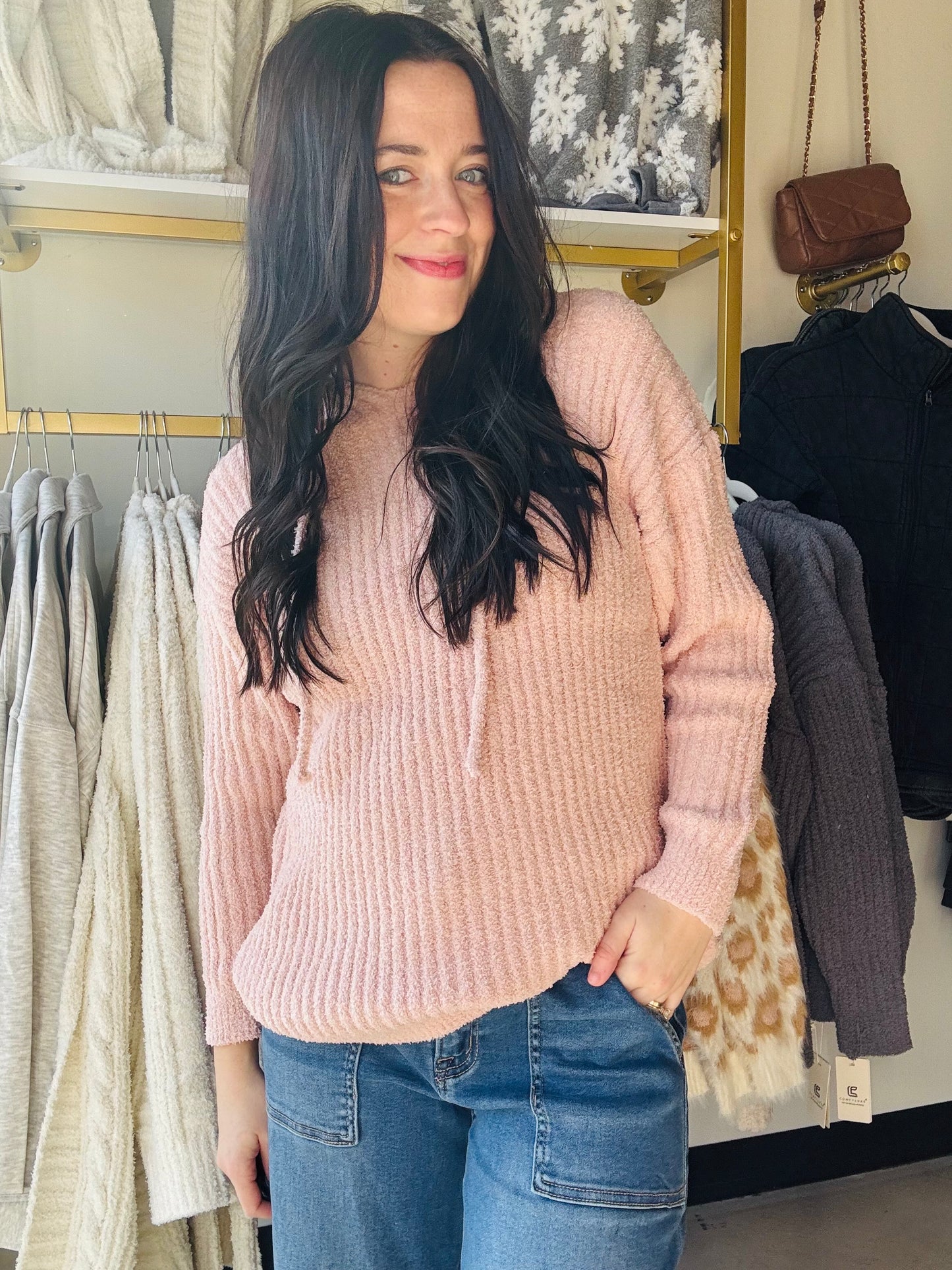 Pink Luxe Hoodie Sweater