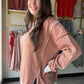 Rust Acid Wash Pullover