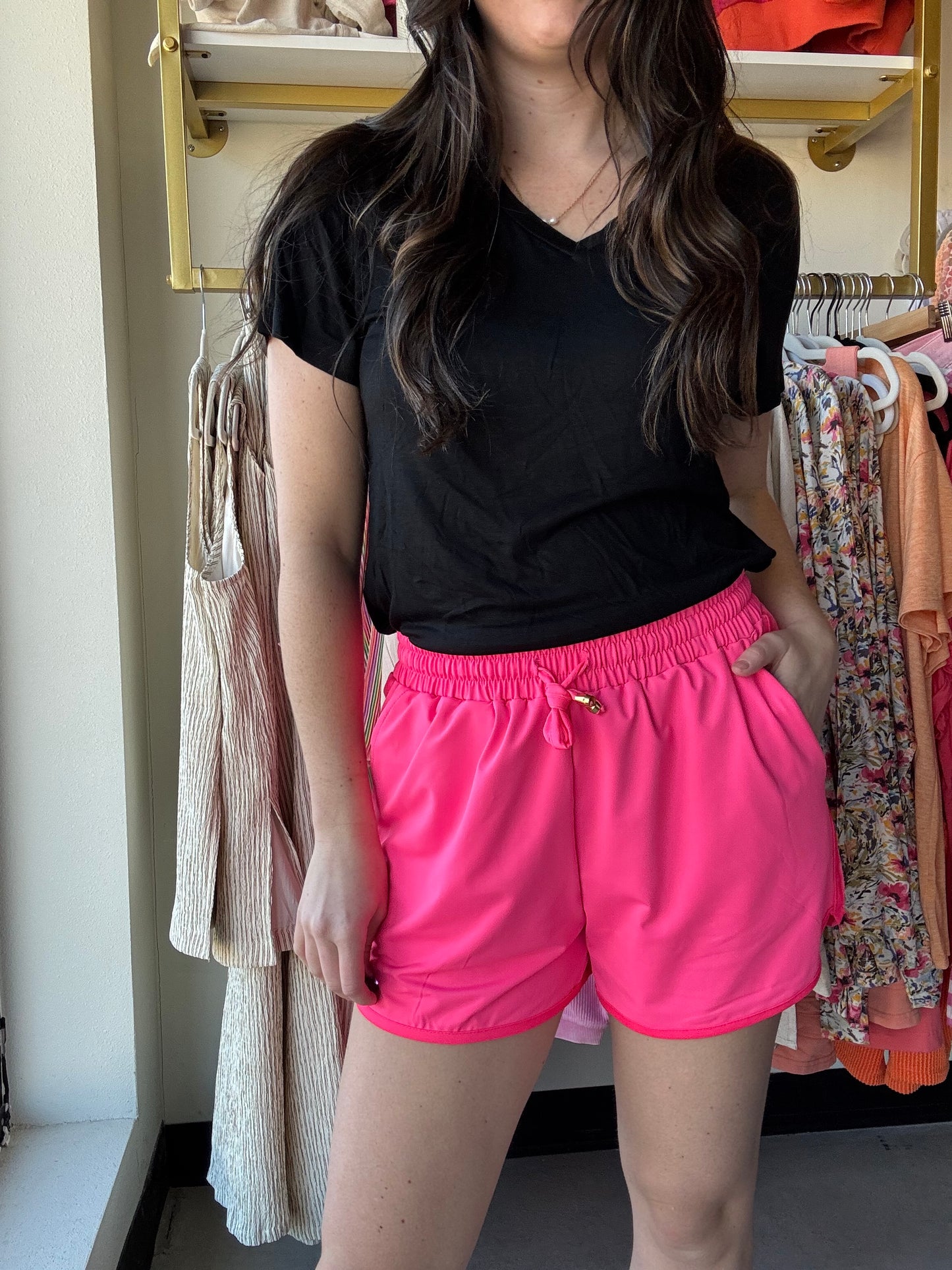 Neon Pink Everyday Shorts