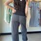 Indigo Satin Elastic Joggers