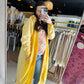 Yellow Desi Sweatshirt Cardigan