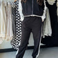 Black & White Athletic Joggers