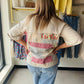 Khaki Patchwork Oversized Tee