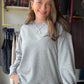 Micro Floral Elbow Patch Crewneck