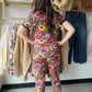 Black Sunflower Shirley PJ Set
