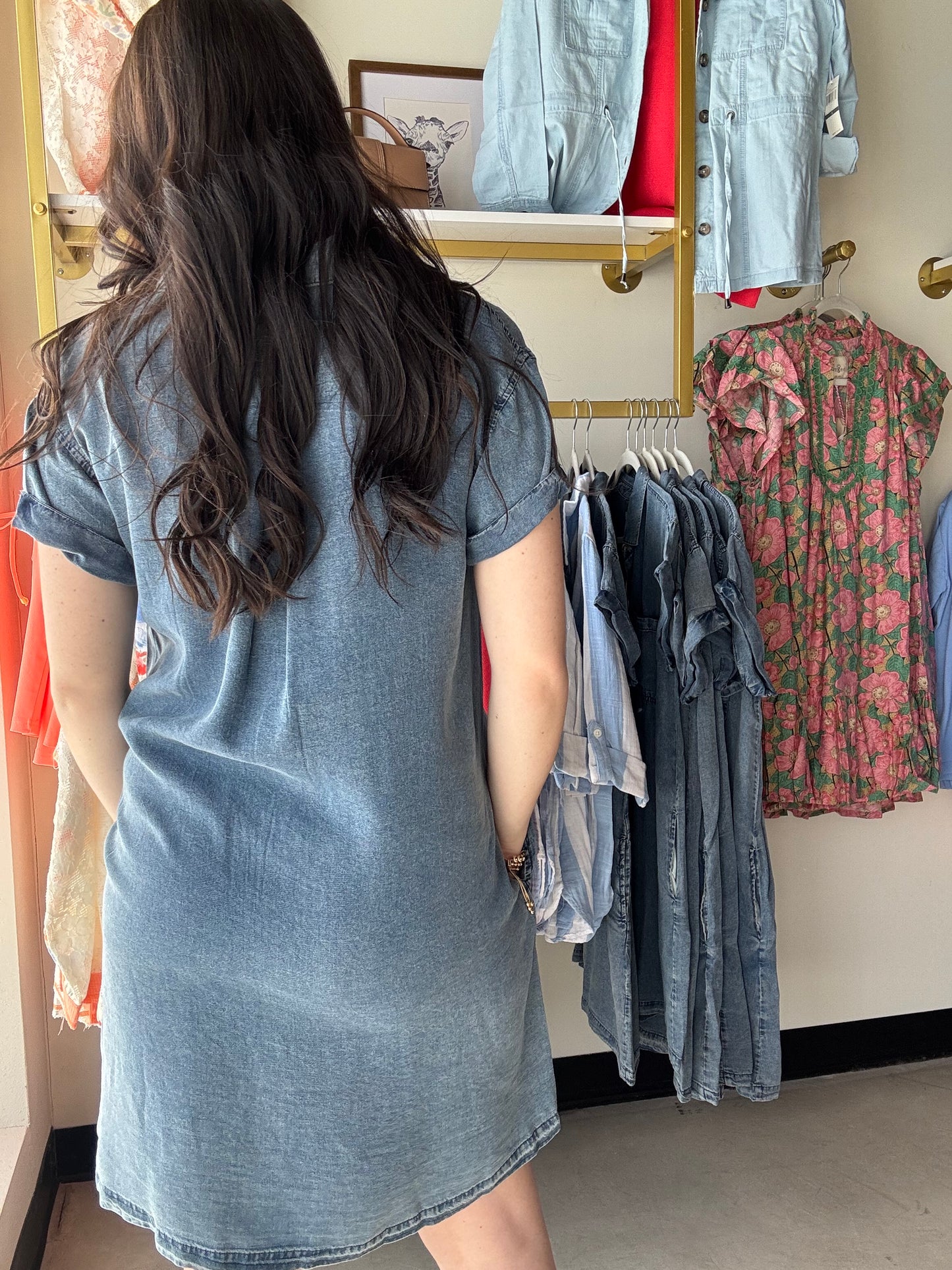 Dusty Denim June Dress