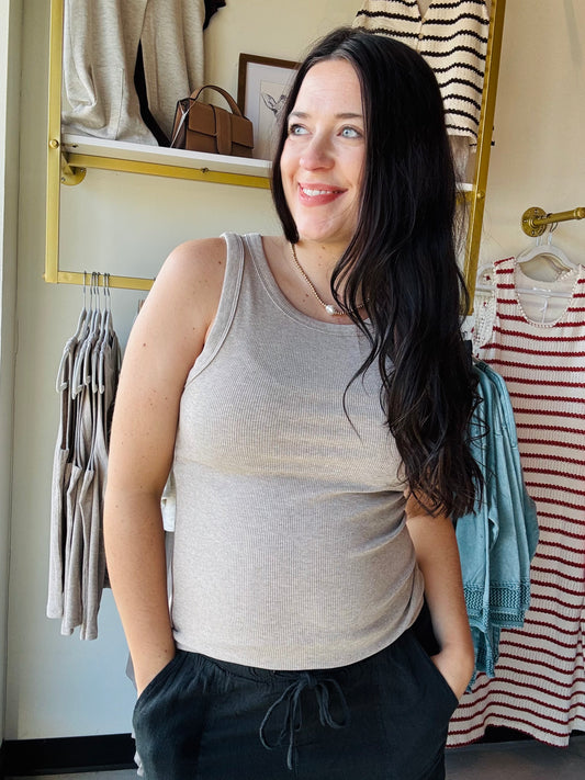 Taupe Heather Edlin Tank
