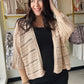 Natural Crochet Dolman Cardigan