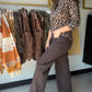 Chocolate Wide Leg Meg Denim