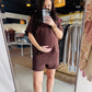 Espresso Sweater Shorts