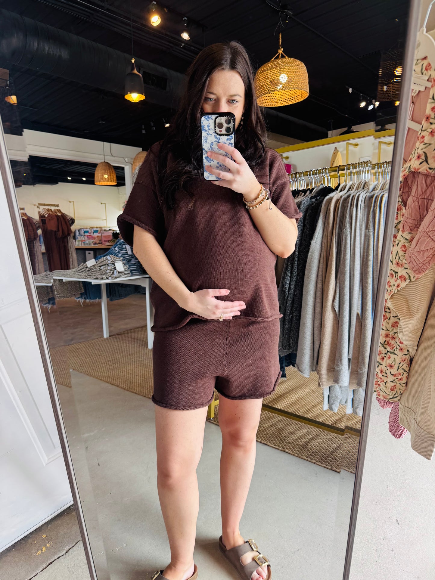 Espresso Sweater Shorts