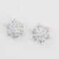 Christmas Snowflake Earrings Spinning Holiday Post Stud