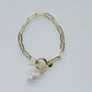 Pearl Cross Charm