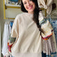 Oatmeal Mix Sleeve Pullover