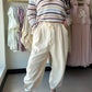 Natural Capri Lantern Pants
