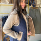 Navy Mixed Quilted Vest