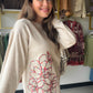 Natural Chainstitch Embroidery Pullover