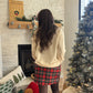 Red Christmas Plaid Skort