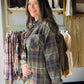 Finley Plaid Olive & Brown Top