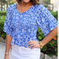 Greece Getaway Smocked Top