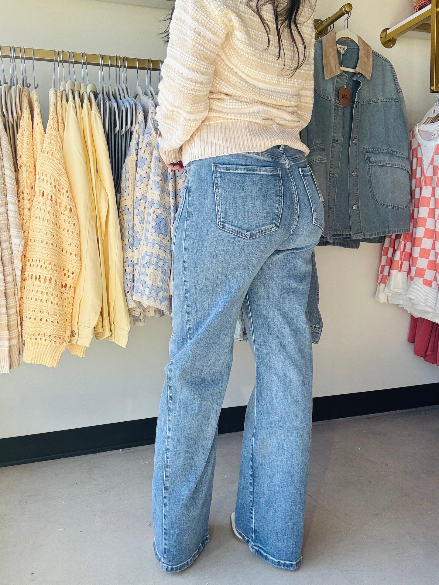 Hailey Contour Wide Leg Jeans