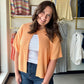 Apricot Short Sleeve Cardigan