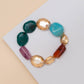 Multicolor Mixed Bead Stretch Bracelet
