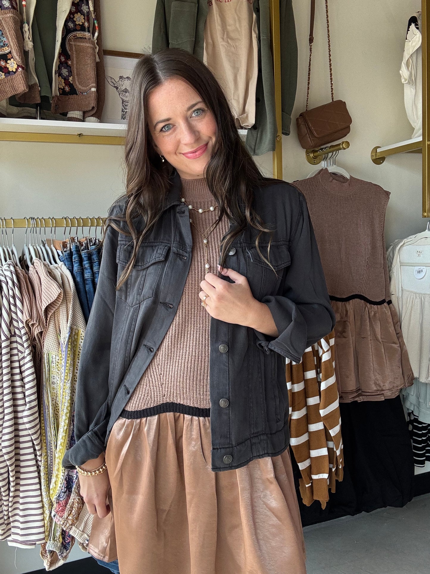 Mocha Knit Sweater Dress