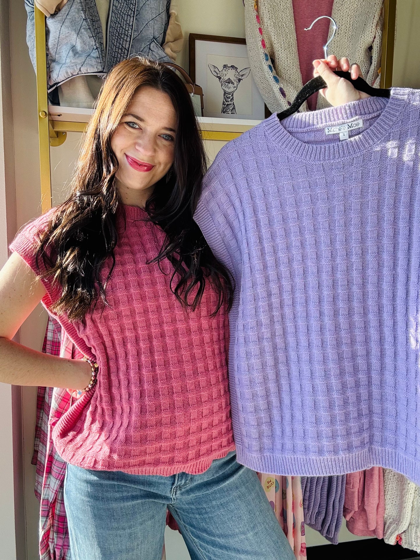 Lavender Kelly Knit Sweater