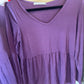 #10 Peplum Top- Purple