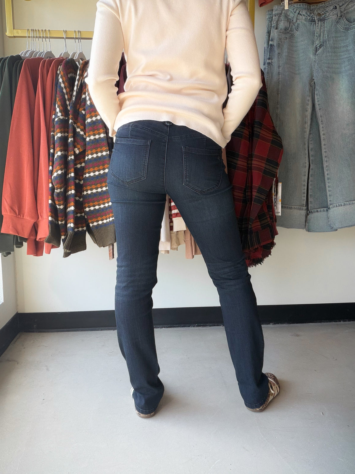 Indigo Artisanal Straight Leg Jeans