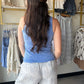 Blue Audrey Vintage Wash Tank