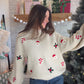 Christmas Motif Chenille Sweater