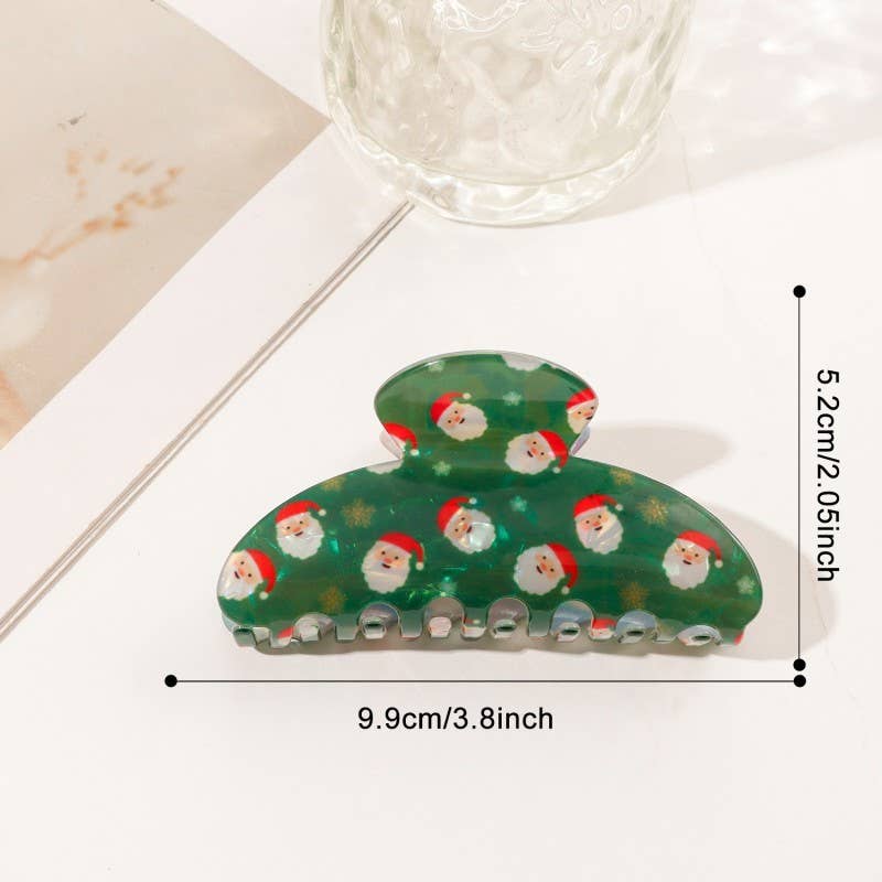 Christmas Jumbo Claw Clips
