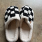 Checkered Platform Slippers