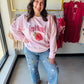 Pink Fruit Market Terry Pullover