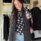 Black Harlow Long Vest