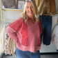 Scarlet Multi Texture Pullover