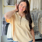 Taupe Short Sleeve Hoodie